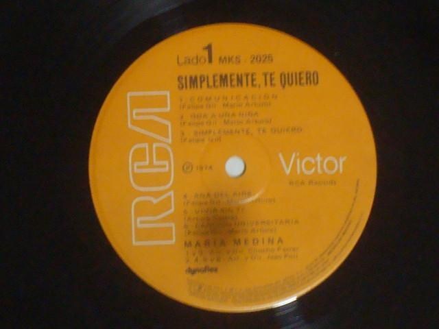 SIMPLEMENTE...TE QUIERO / MARIA MEDINA@LVRLP  CD/DVD/rfI 