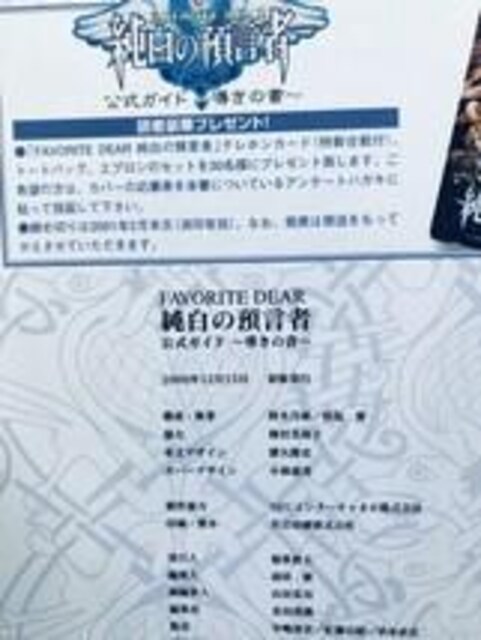 tFCobgfBA ̏ KCh PS U{  Favorite Dear Book Official Guide  Q[{/\tg 