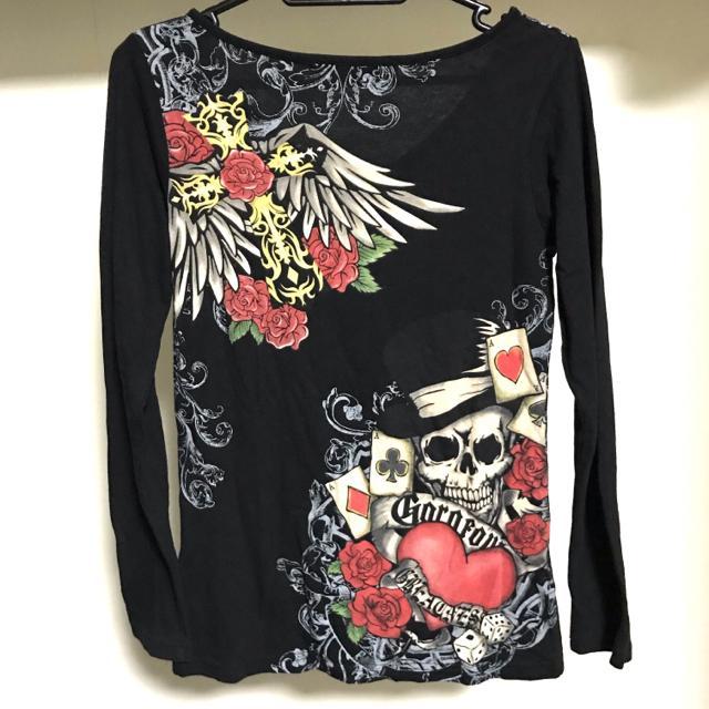 送料込】DIG DEEP スカル 薔薇 TATTOO ロンT Y2K 00s 平成ギャル