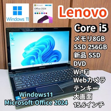 Windows11 m[gp\R Lenovo Corei5 8GB SSD256GB DVD WebJ Office