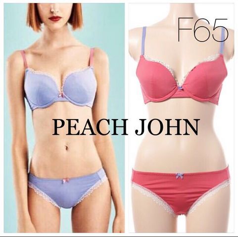 【新品未使用】PEACH JOHN ピーチジョン ブラ・ショーツセット E75 ピーチジョン 下着 3点セット ブラジャー ショーツ 上下 E75 M
