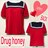 【新品/Drug honey】セーラーカラーカットソー