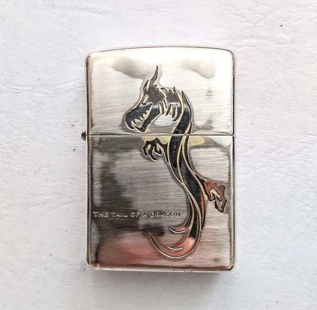 ZIPPO@Wb|C^[@THE TAIL OF DRAGON@@󗴁@DRAGON̐K