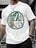 超お買い得1690円★メンズ 日本風居酒屋Tシャツ - ホワイト グリーン&レッド、厚手生地 USAサイズS(日本サイズL相当)