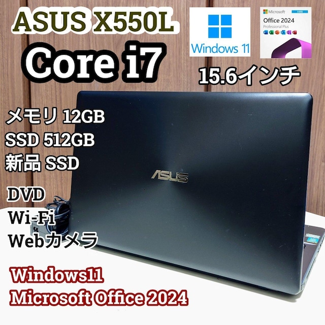 ASUS Corei712GB SSD512GB DVD WebJ m[gp\R Windows11 Office   PC{/Ӌ@ 