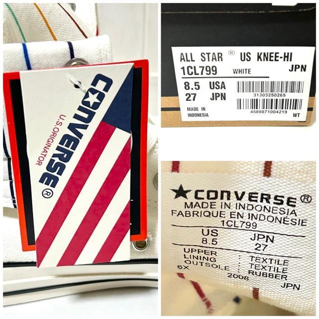 CONVERSE ALL STAR US KNEE-HI Ro[X 27cm  uh 