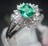 pt900 良質エメラルド0.47ct ダイヤモンド プラチナ 16号★ 5.37g★3284cx