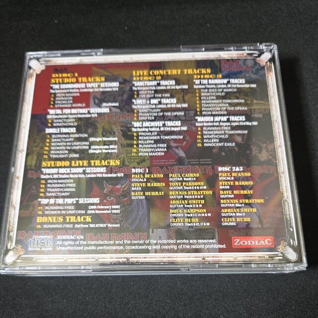 IRON MAIDEN RARE TRACKS 3CD  CD/DVD/rfI 