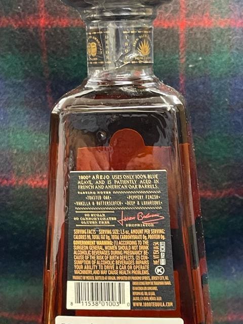 J v~AeL[ TEQUILA RESERVA 1800 Anejo NG{ [@1800 Alz 750ml  O/hN 