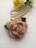 ハンドメイド ヘアゴム 薔薇 ピンク モヘア axes好き ガーリー