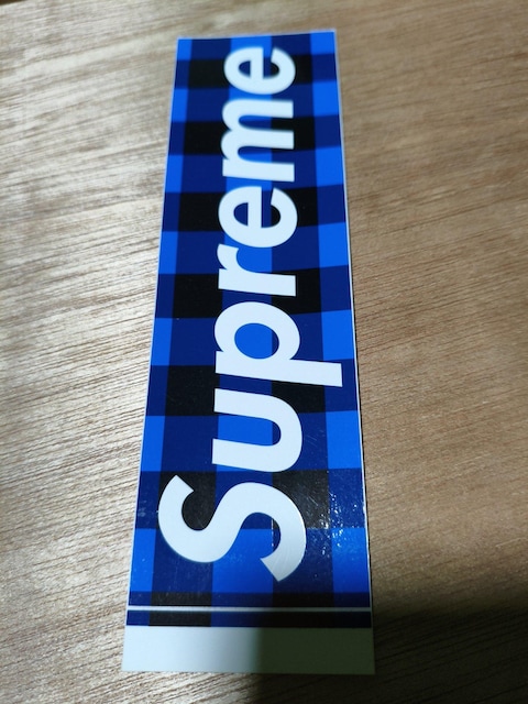Supreme buffalo plaid box logo sticker A u[  Vv[ Ki   uh 