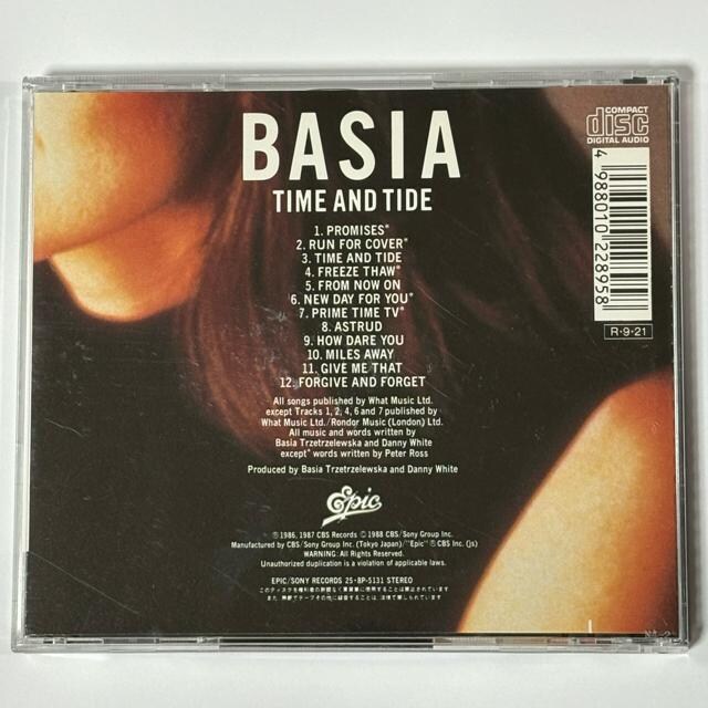 BASIA / TIME AND TIDE  CD/DVD/rfI 