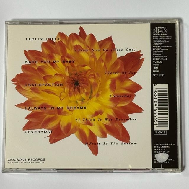 WENDY AND LISA / FRUIT AT THE BOTTOM  CD/DVD/rfI 