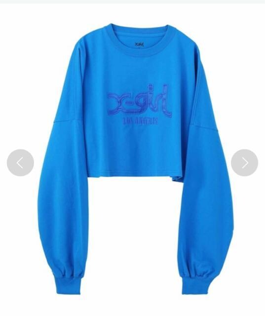 i X-girl SATIN PATCH L/S WIDE TEE MTCY  uh 