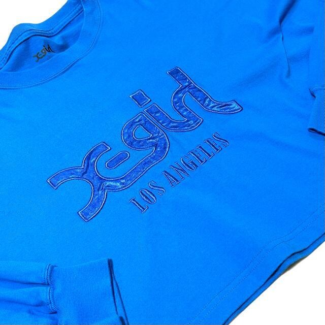 i X-girl SATIN PATCH L/S WIDE TEE MTCY  uh 