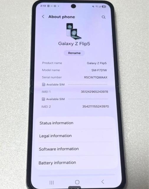 yizAndroid Galaxy Z Flip 5b512gbbSIMt[  Ɠd/AV 