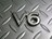 ★激安★V6エンブレム クロームメッキ
