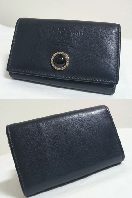 正規 ブルガリBVLGARI B-zeroロゴ×ブラックストーン装飾 6連ロゴ