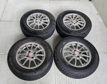 uaXg ECOFORME 14in 5.5J+38 PCD100 BRIDGESTONE BLIZZAK VRX@4{Zb