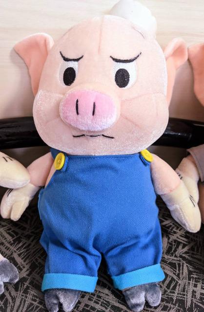 ディズニー 3匹の子ぶた ぬいぐるみキーホルダー ストラップ