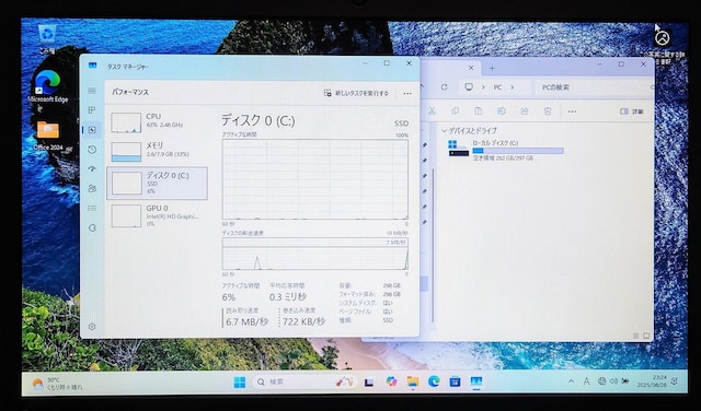 Lenovo ThinkPad Corei5 8GB SSD320GB Windows11 Office2024 Excel  PC{/Ӌ@ 