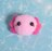 ハンドメイド♪ポンポンフェイスブローチ★海・水辺の生き物ver★ウーパールーパー