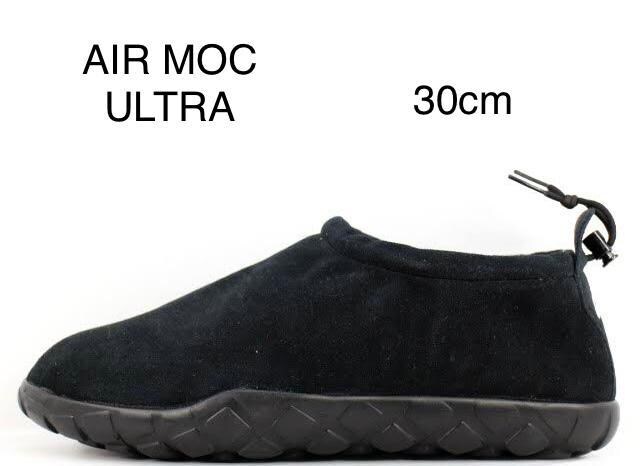 i@NIKE AIR MOC ULTRA BLACK/BLACK-ANTHRACITE iCL@GAbN@Eg@30cm 