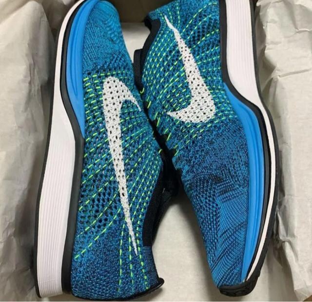 NIKE FLYKNIT RACER Blue Cactus 28.5cm  uh 