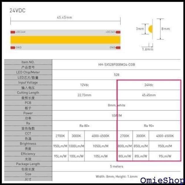 Kaito Denshi Cndq LEDe[vCg Ra90 OP[u h x[X 1.5m 1{ 806  /oCN