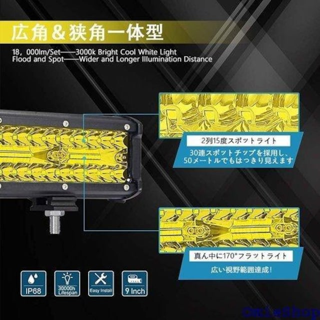 LED Ɠ fbLCg [NCg obNC lm ȃGlSUV ATV UTV d⏕ ėp  204  /oCN