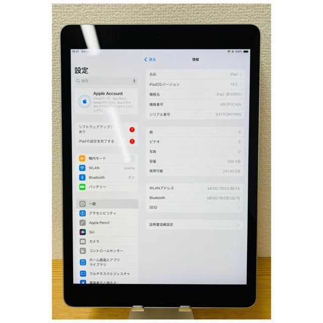 A dr87% iPad 9 256 GB Vo[ Wi-Fi {  PC{/Ӌ@ 