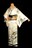 【最高峰】美品 手描き 金彩 墨暈し銀 万寿菊 梅 訪問着 身丈161.5cm 裄丈64.5cm T3442