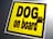 DOG on boardイエローステッカー□犬が乗ってます!