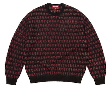 Supreme Flowers Metallic Sweater Black L