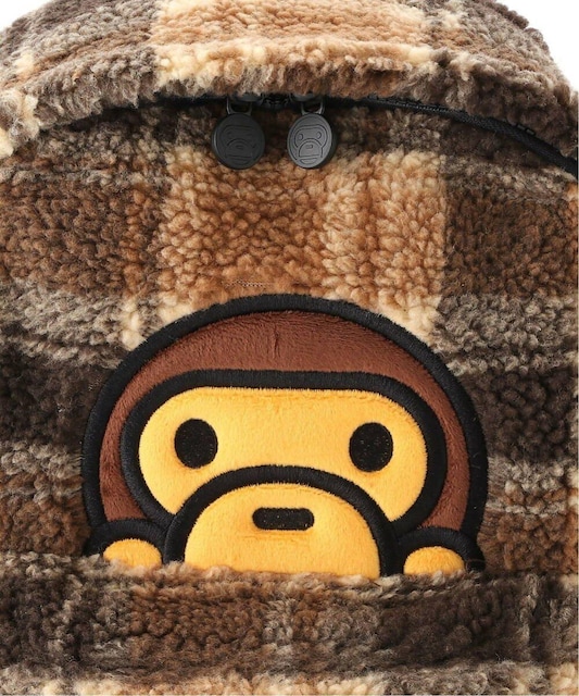 BABY MILO FAUX FUR CHECK MEDIUM BACKPACK^xr[}CtFCNt@[`FbNobNpbN  uh 