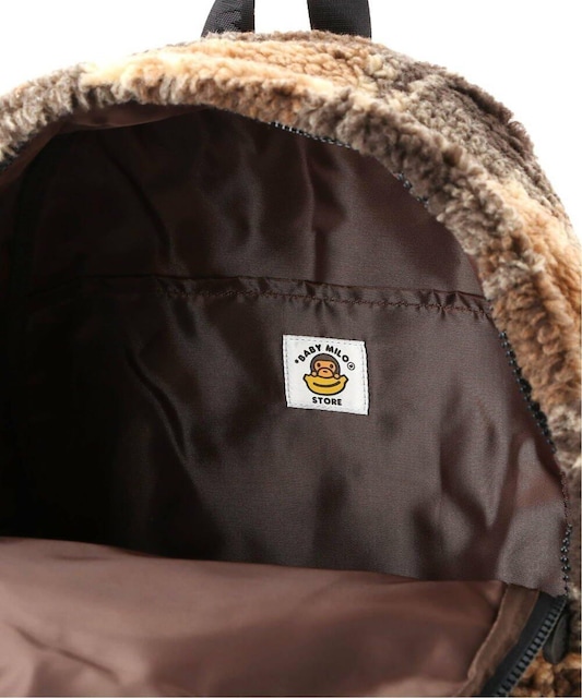 BABY MILO FAUX FUR CHECK MEDIUM BACKPACK^xr[}CtFCNt@[`FbNobNpbN  uh 