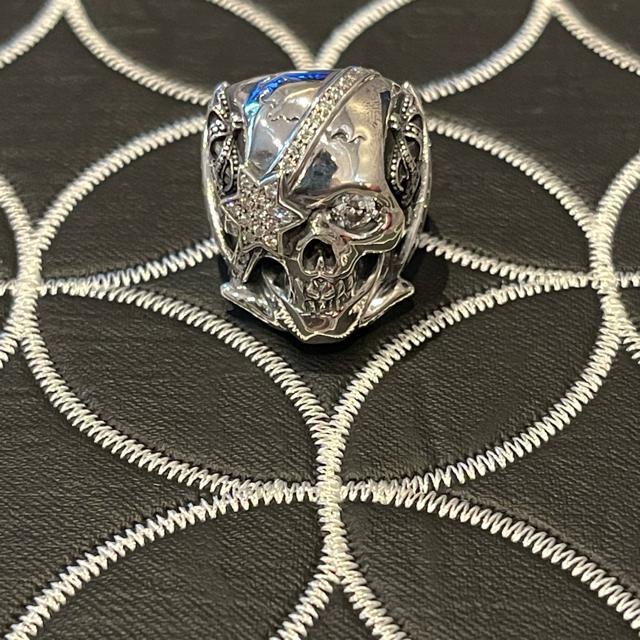 N*様 山下智久着用◆新品◆JUSTIN DAVIS◆FREEDOM RING◆ 山下智久着用◇新品◇JUSTIN DAVIS◇FREEDOM RING◇13号◇スカル