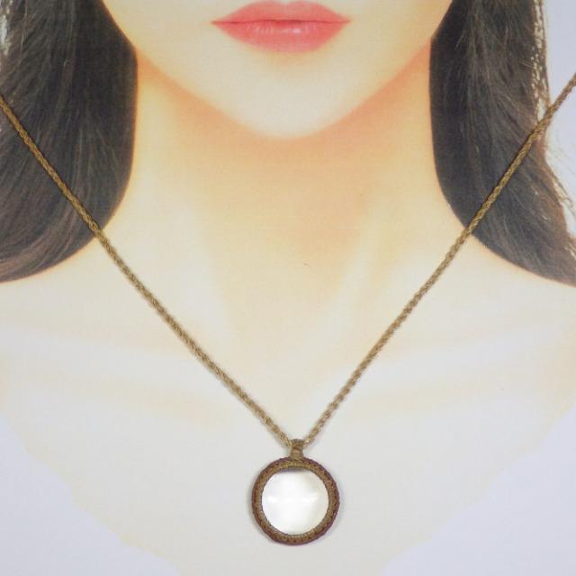 済 ◯ 新品 水晶 アルテマノ(まほら) マクラメ 編み 天然石