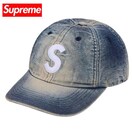 yVigpzsupreme Vv[ Denim S Logo 6-panel