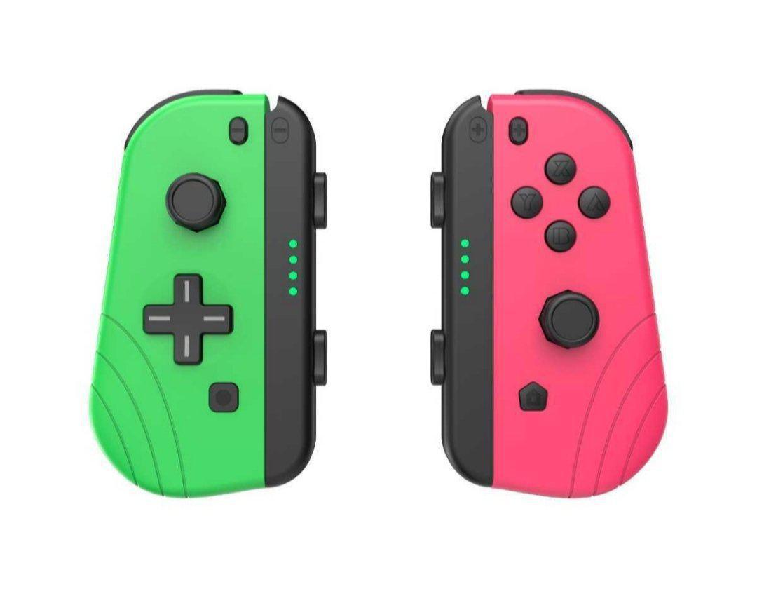 激安 Joy-Con 互換コントローラー ジョイコン 緑ピンク 早い者