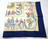 エルメス カレ90 COSTUMES CIVILS ACTUELS 現代市民の服装 スカーフ ブルー系<USED>【送料無料】