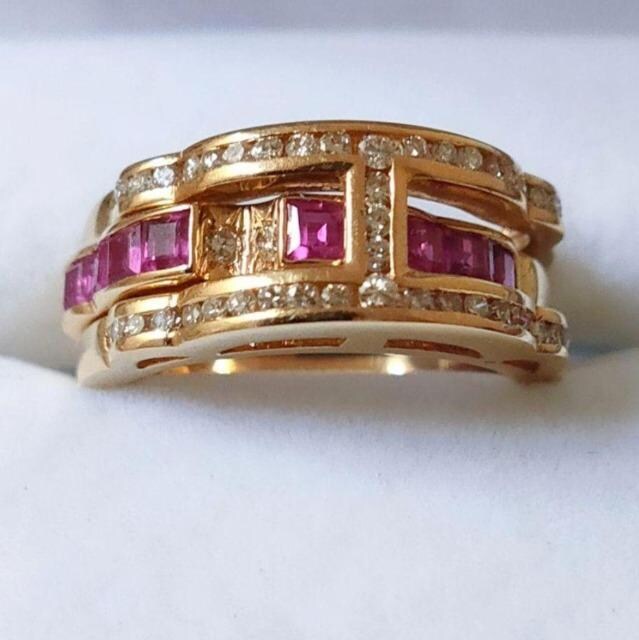 _Ch~r[ O K18YG 0.90ct 0.37ct 8.1g  ANZT[/v 