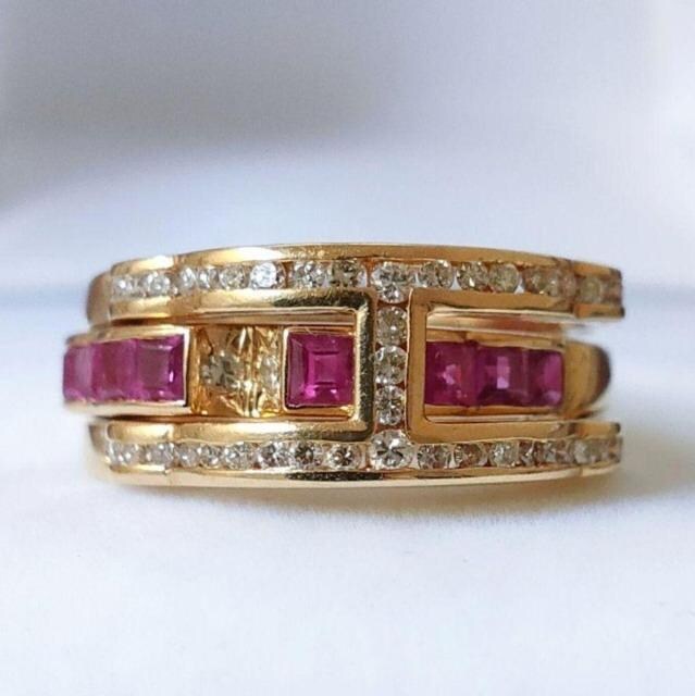 _Ch~r[ O K18YG 0.90ct 0.37ct 8.1g  ANZT[/v 