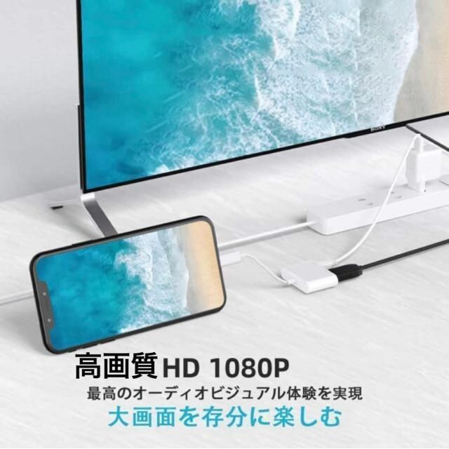 iphone ipad HDMI  ϊA_v^ P[u X}z er ڑ HDMIP[u  Ɠd/AV 