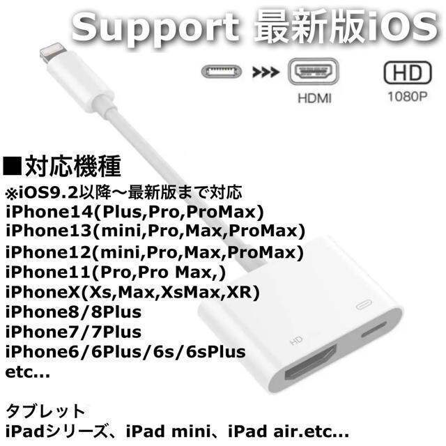 iphone ipad HDMI  ϊA_v^ P[u X}z er ڑ HDMIP[u  Ɠd/AV 