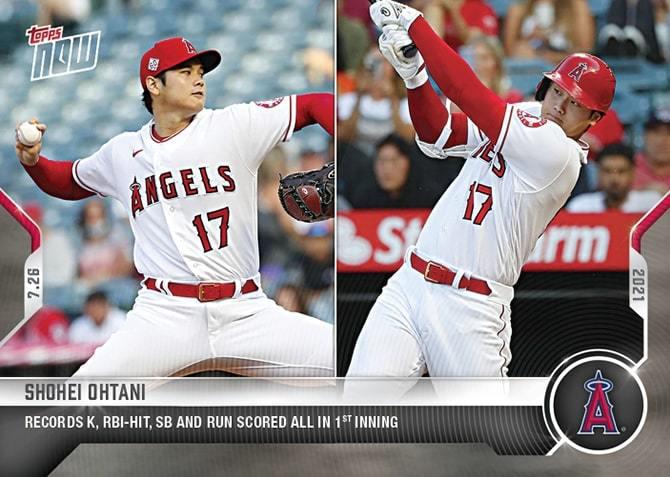 高騰中！入手困難！大谷翔平2021 MLB TOPPS NOW Card 556 2021.7