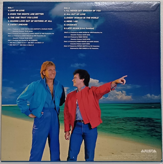 LP(20RS-52)GAETvC (Air Supply)/OCeXgEqbc (Greatest Hits)  CD/DVD/rfI 