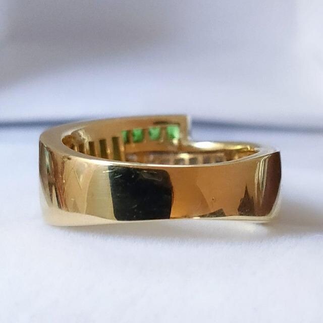 _Ch~O[K[lbg ~Xe[ZbeBO K18YG 1.10ct 1.05ct 8.4g  ANZT[/v 