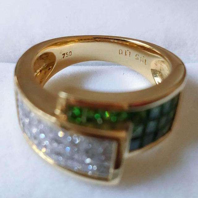 _Ch~O[K[lbg ~Xe[ZbeBO K18YG 1.10ct 1.05ct 8.4g  ANZT[/v 