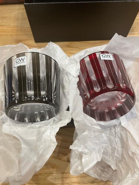 NARUMI GLASS WORKS ƐԂ̃bNOX 2Zbg  CeA/Ct 